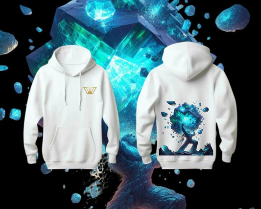 🔷 Crystal Roots Hoodie – Grow Bold, Glow Bright