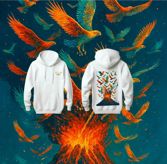 🌋 Volcanic Flight Hoodie – Eruption of Color & Freedom